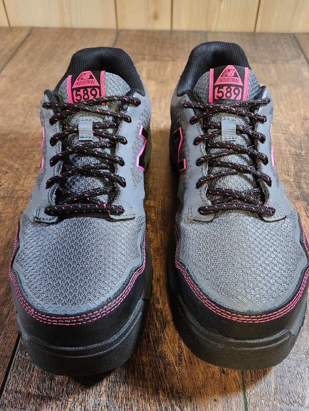 New Balance Women's Composite Toe 589 V1 Industrial Pink / Grey / Black Size 9 - Picture 4 of 10